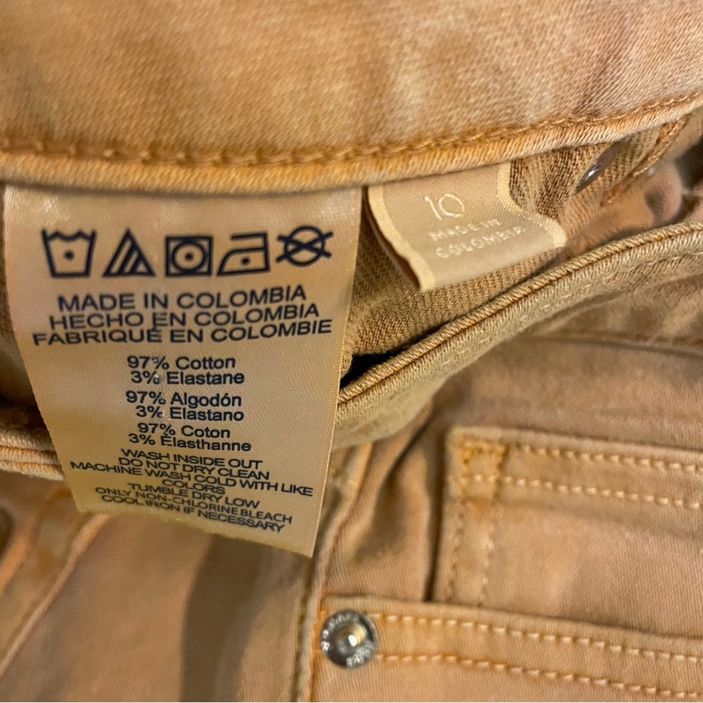MICHAEL Michael Kors Mustard Skinny‎ Slim Leg Jeans Women’s 10 High Rise Denim - Picture 4 of 8